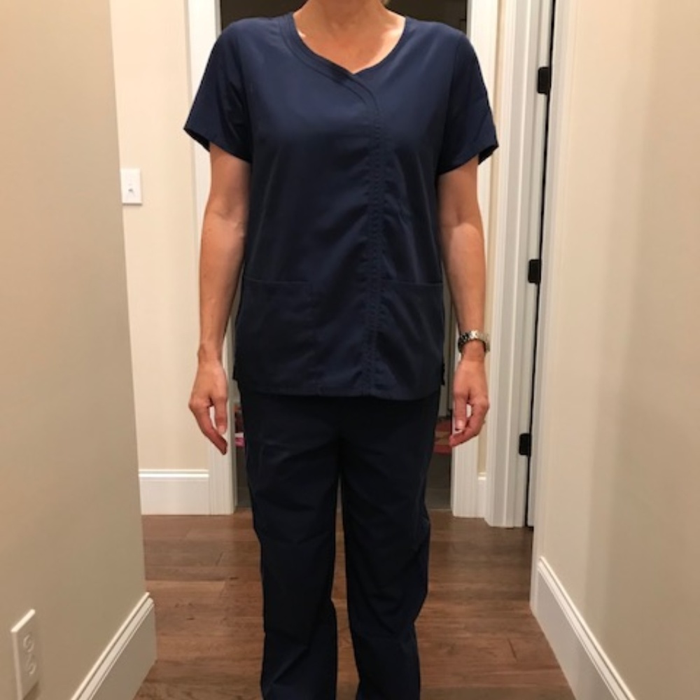 Cherokee Workwear scrub top and pants  * Navy blue